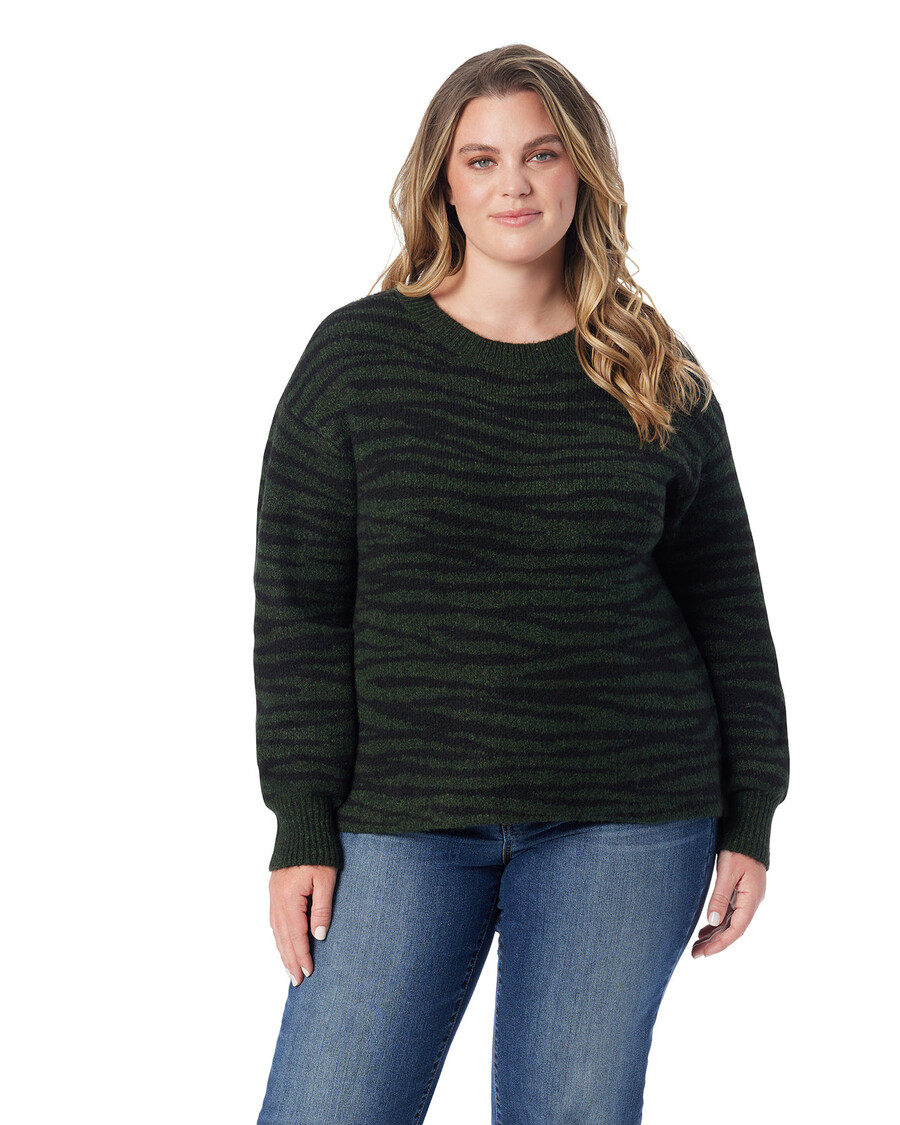 Jessica Simpson Portia Sweater in Animal Jacquard