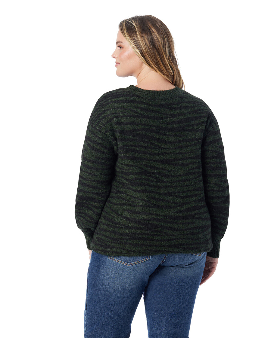 Jessica Simpson Portia Sweater in Animal Jacquard