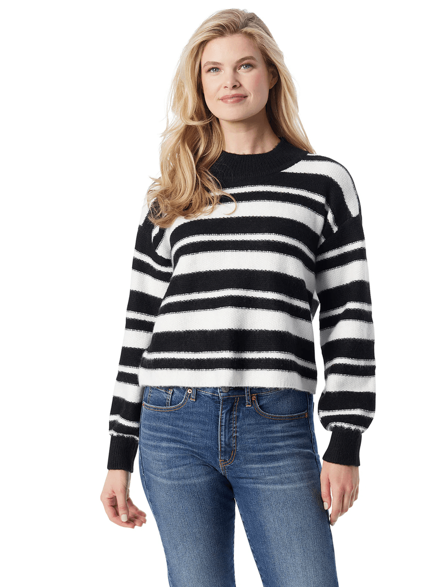 Jessica Simpson Portia Sweater in Anthracite Combo Anthracite Stripes