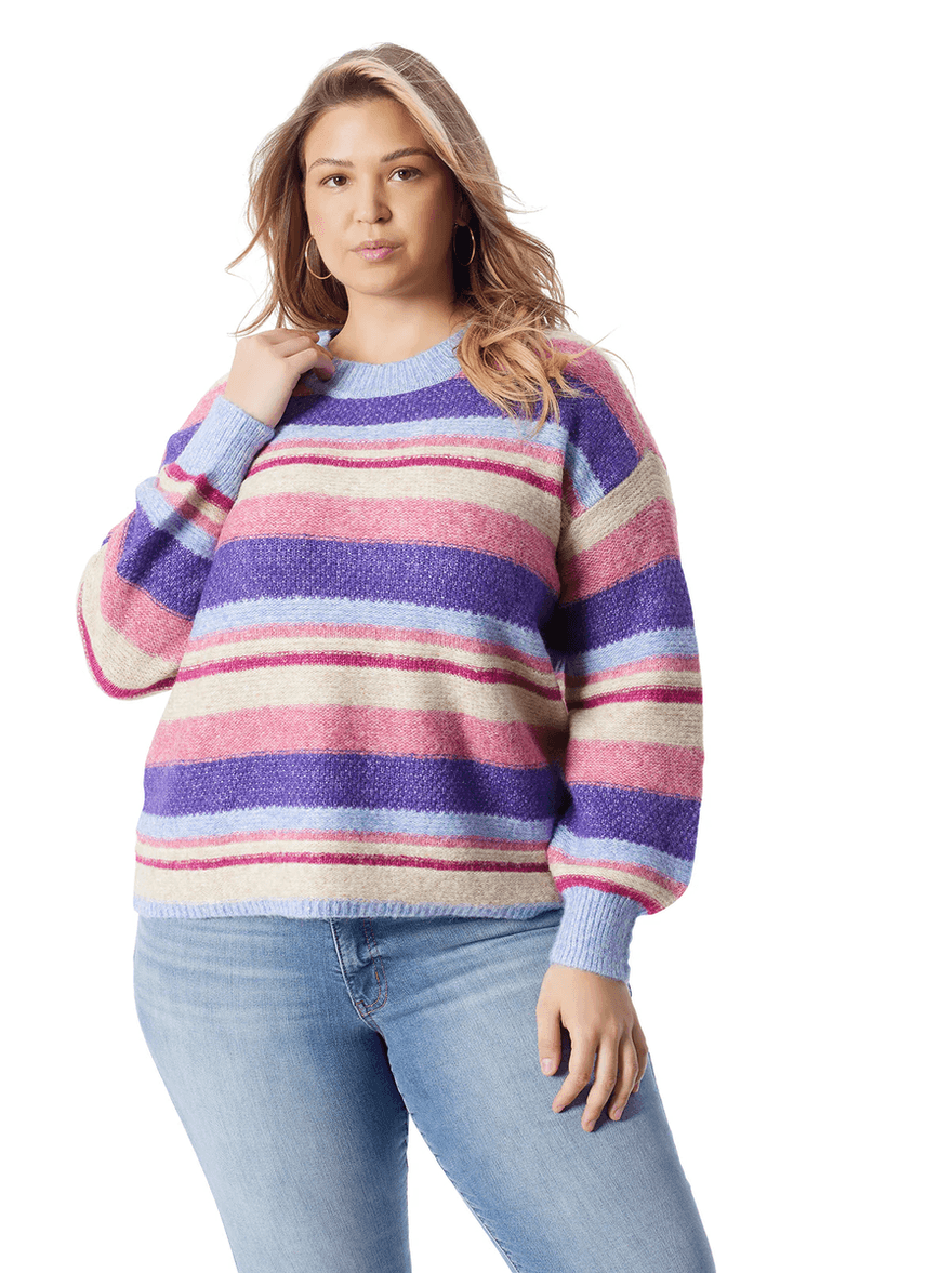 Jessica Simpson Portia Sweater in Lavender Stripe