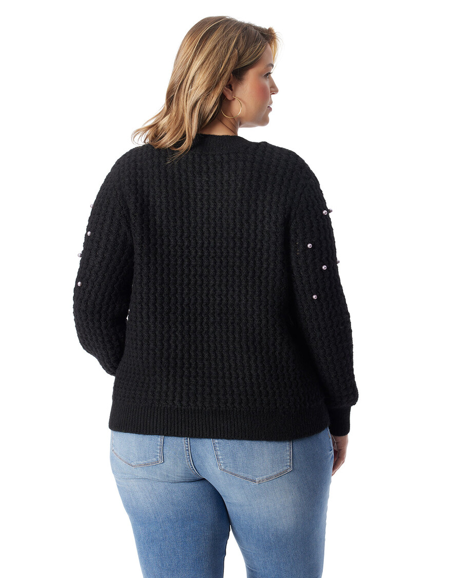 Jessica Simpson καμάρι πουλόβερ σε μαύρο χρώμα