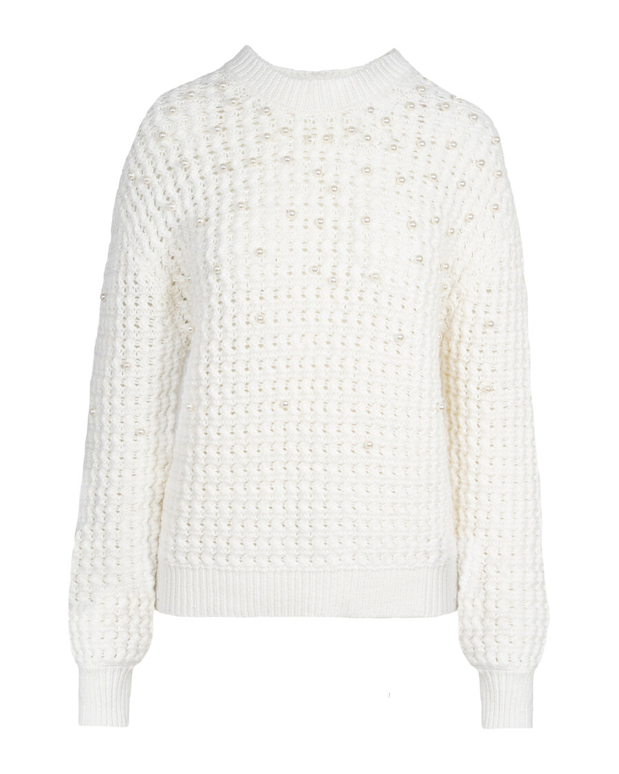 Джесика Симпсън камари пуловер в гардения