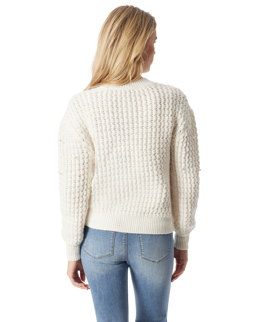 Джесика Симпсън камари пуловер в гардения