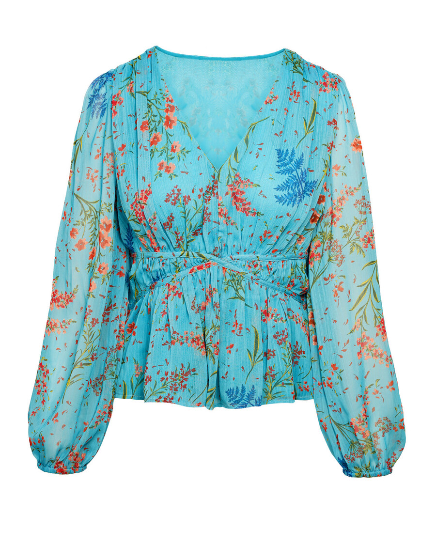 Jessica Simpson Marjani Top in Baltic-Field Floral
