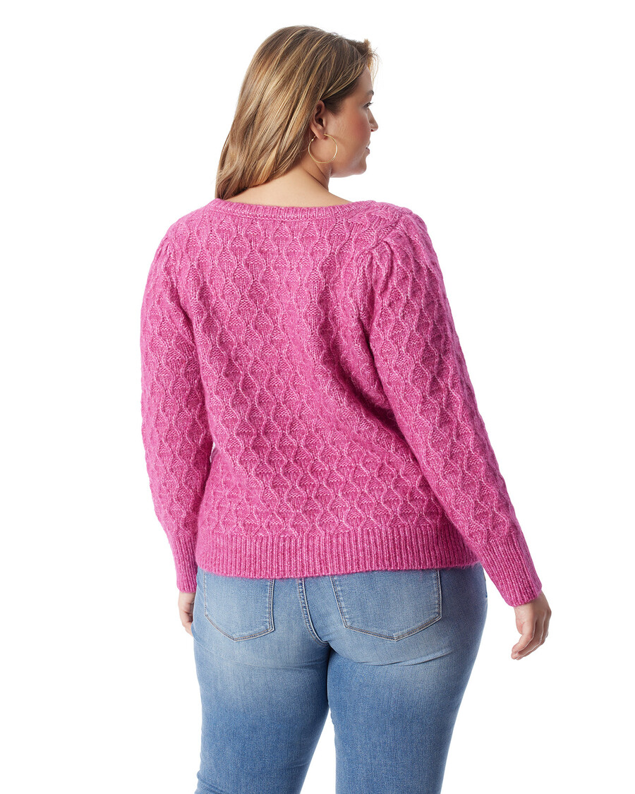 Jessica Simpson Kati Sweater in Festival Fushia Combo