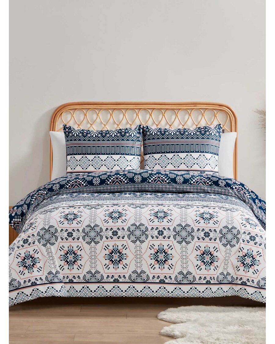 Jessica Simpson Boho Print Duvet Cover  Set