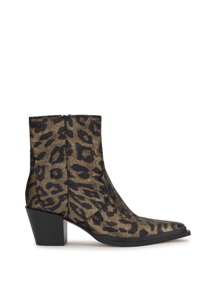 Jessica Simpson Helvona Western Bootie in Leopard Golden Leopard