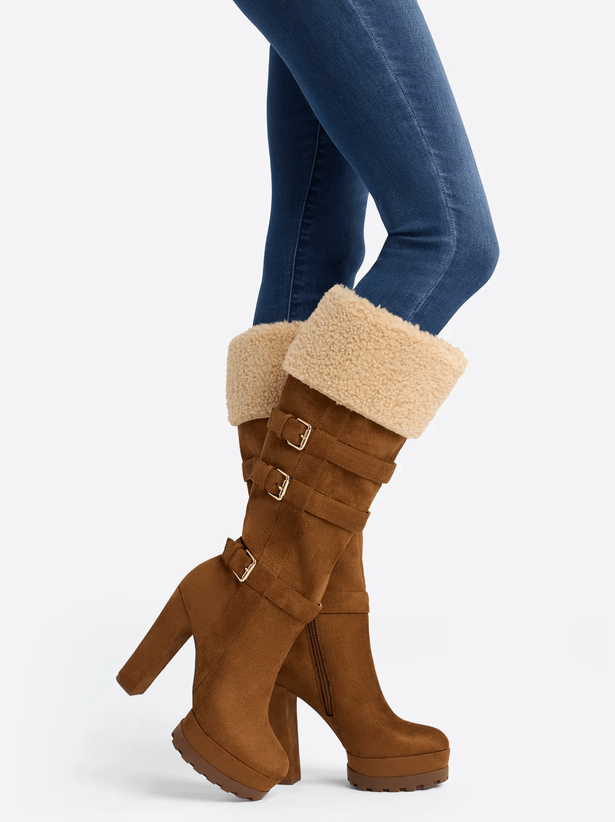 Jessica Simpson Imerald Knee High Boot in Safari Brown