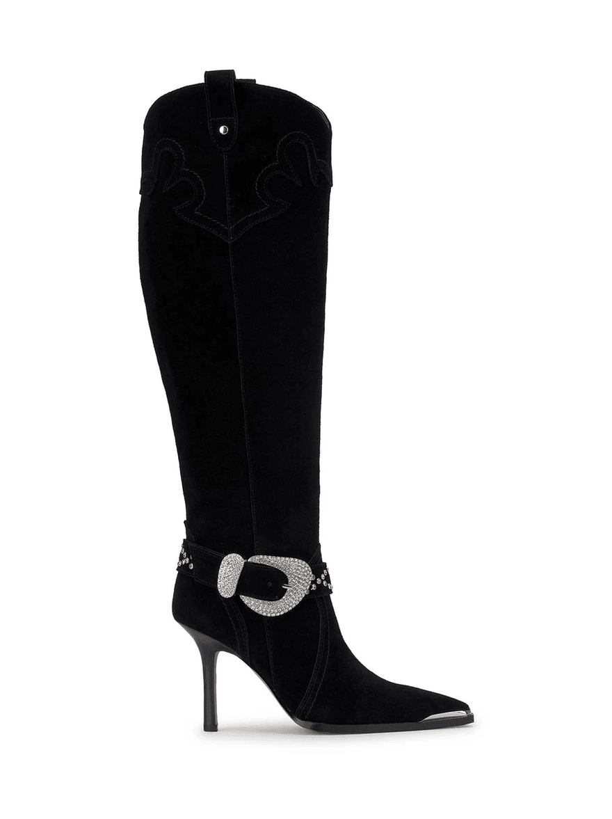 Jessica Simpson Kenzin Tall Boot in Black Suede