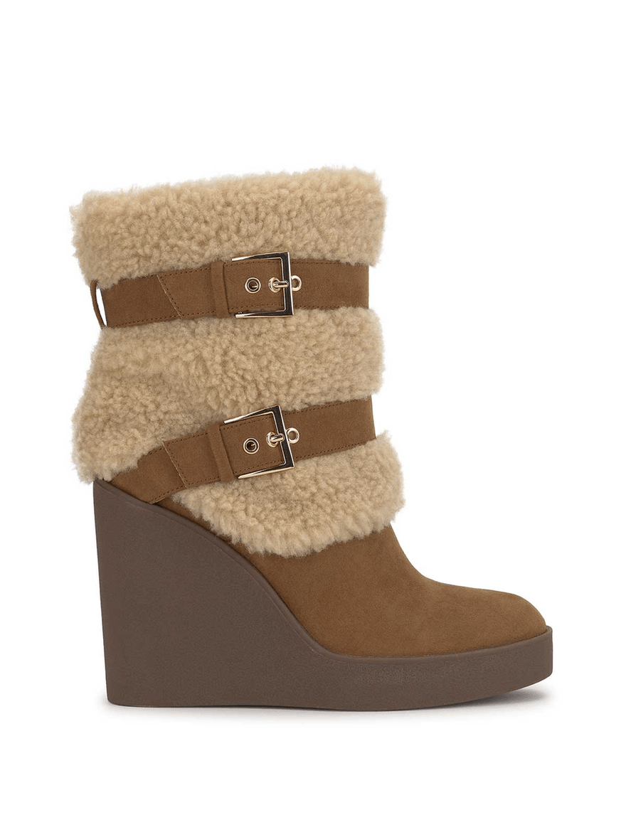 Jessica Simpson Metzyn Wedge Bootie in Safari Brown
