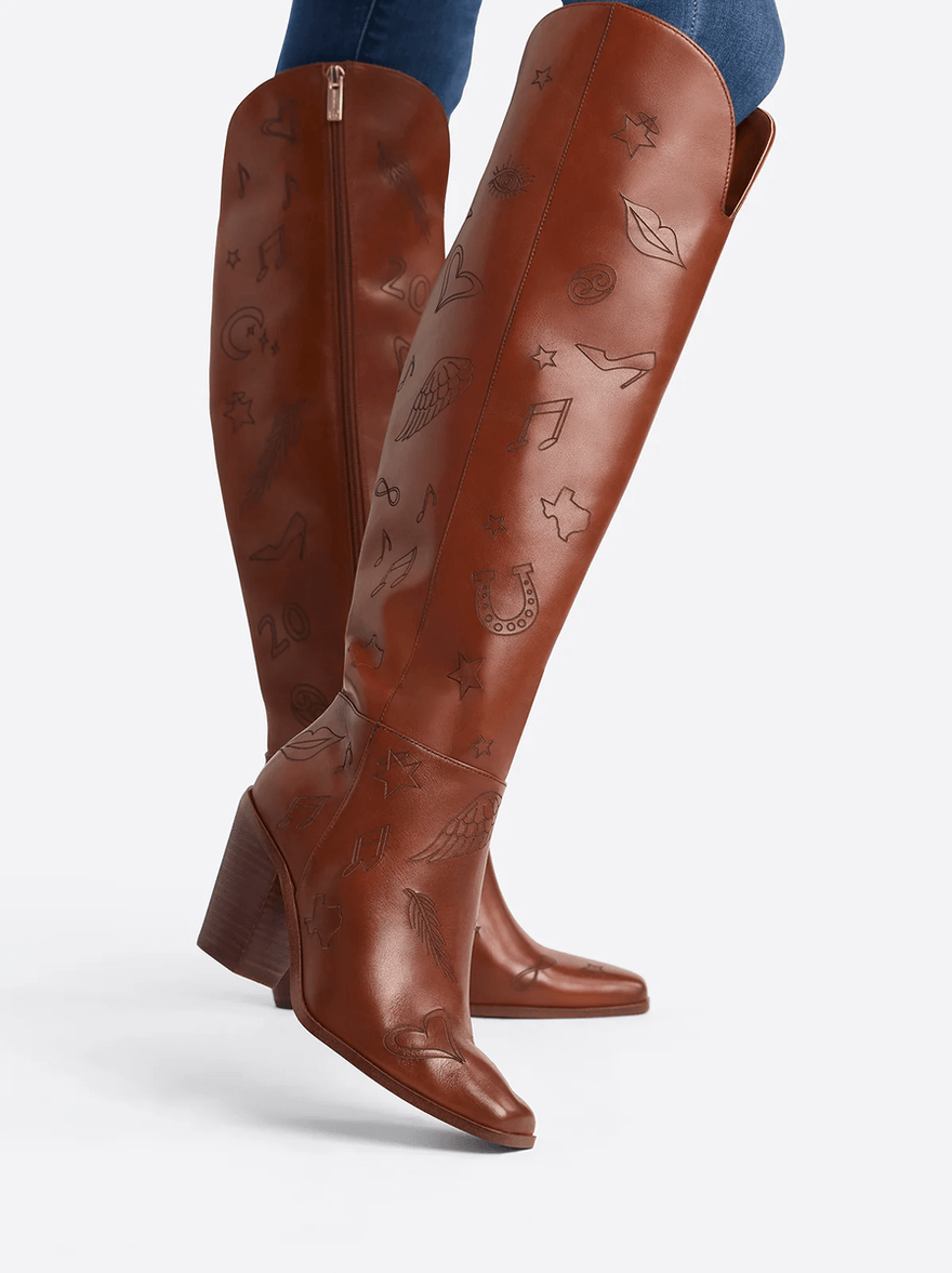 Jessica Simpson 2.0 Ravyn Icon Print Boot in Dark Canyon