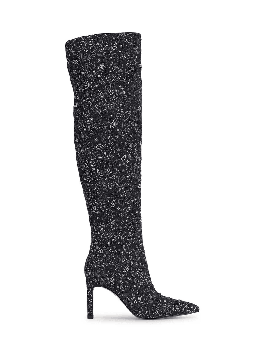 Jessica Simpson Earon Over The Knee Boot in Midnight Bandana
