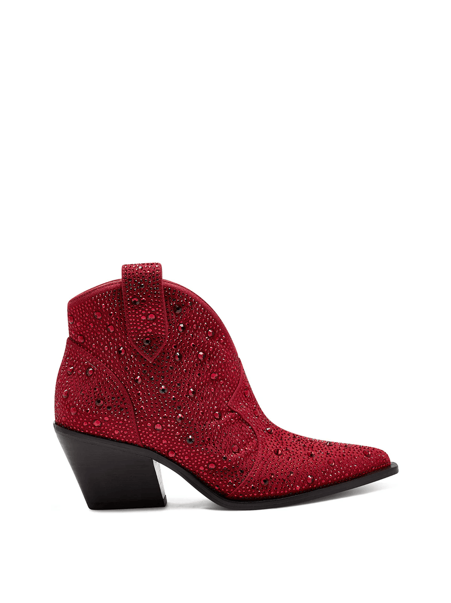 Jessica Simpson Zadie Bootie in Red Crystal