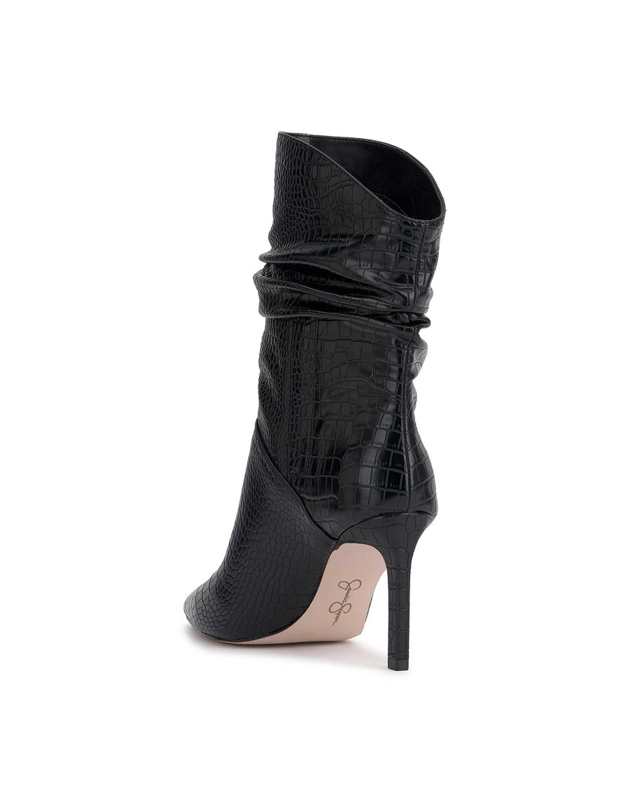 Jessica Simpson Elisti Scrunch Bootie in Black Croc