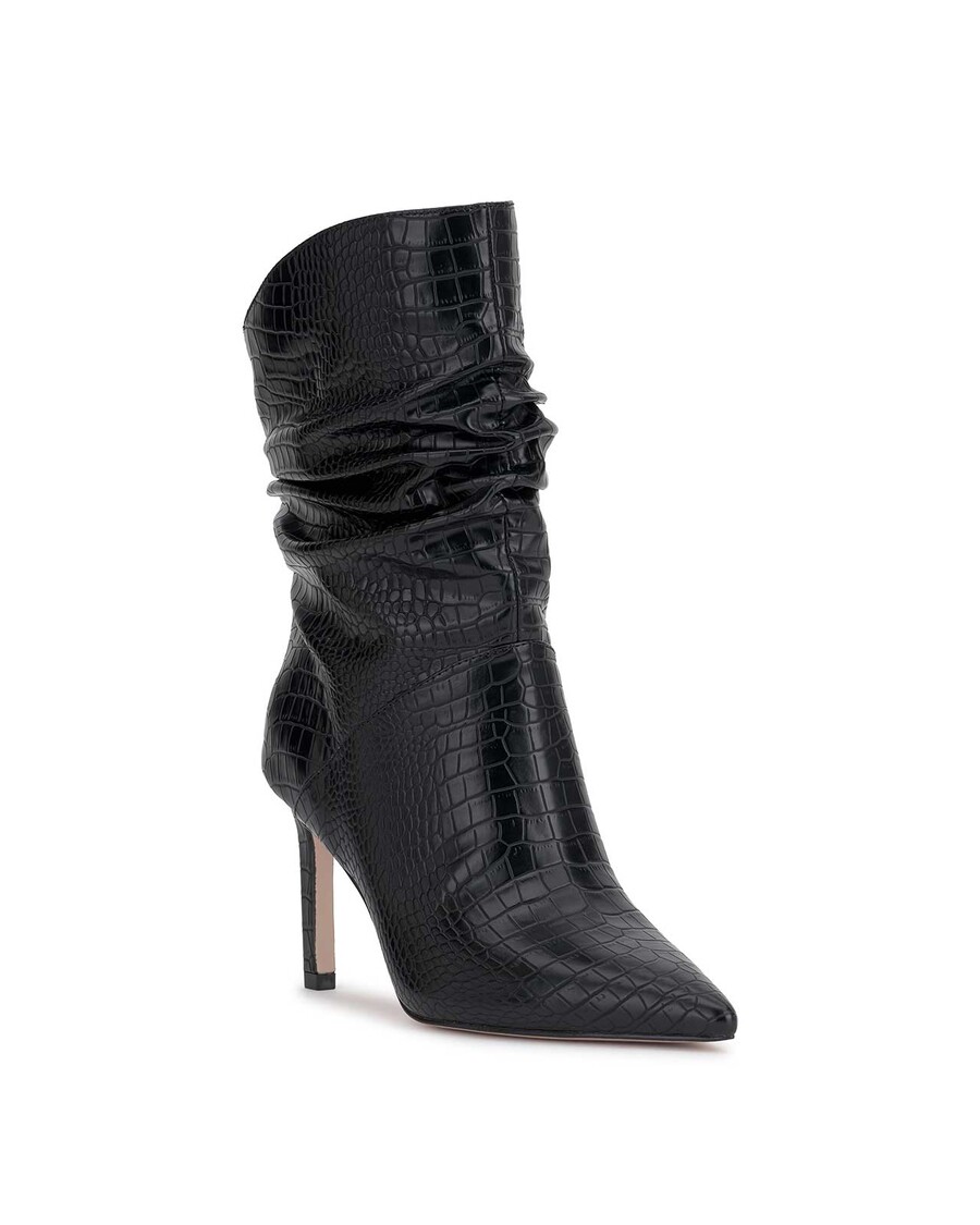 Jessica Simpson Elisti Scrunch Bootie in Black Croc