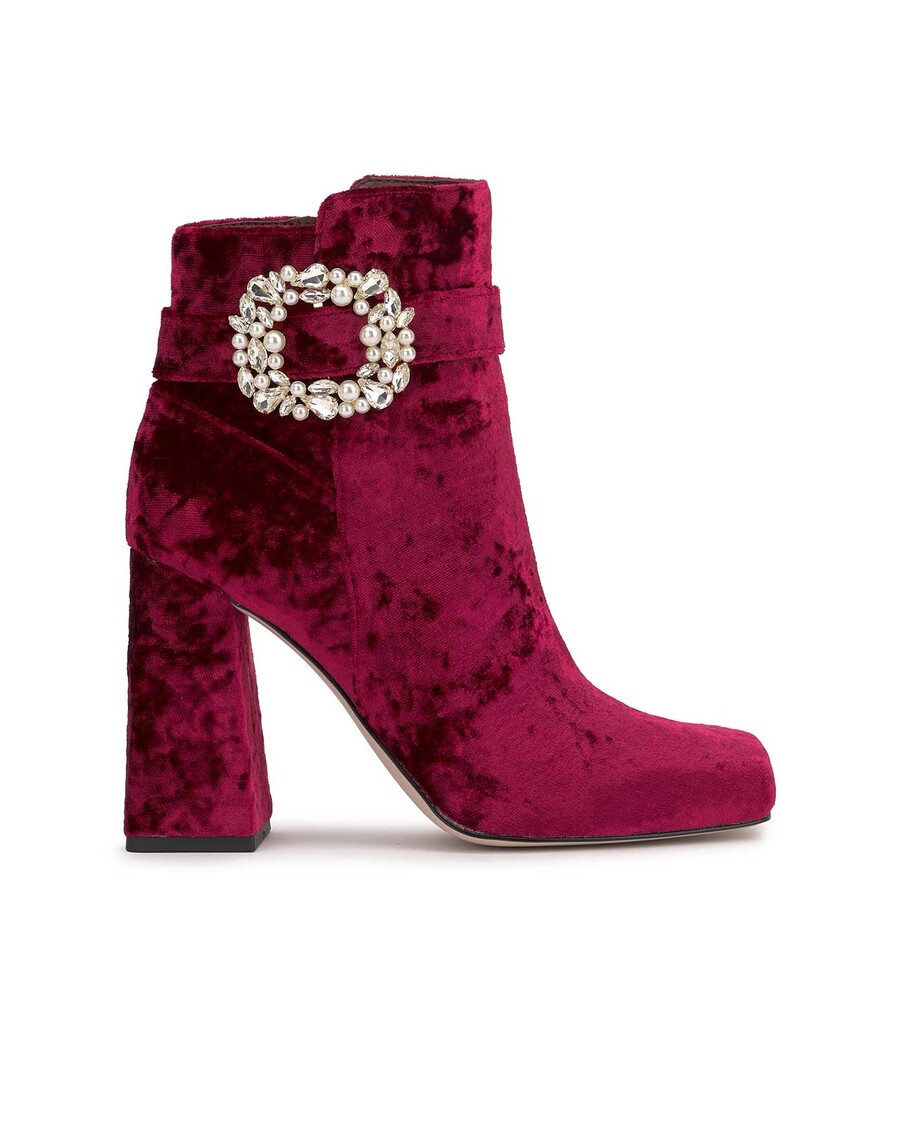 Μποτάκι με τακούνι Jessica Simpson Luminna Block σε Oxblood