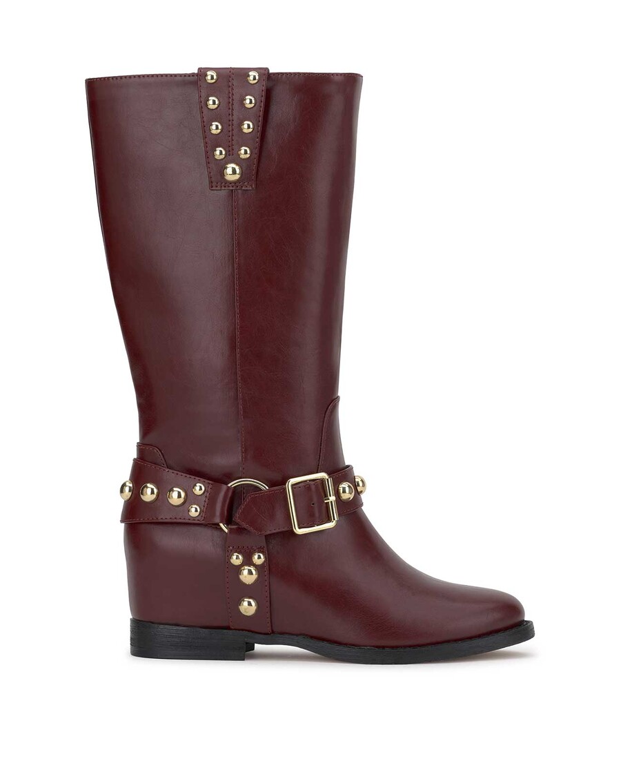 Jessica Simpson Milley Moto Boot in Dark Cherry