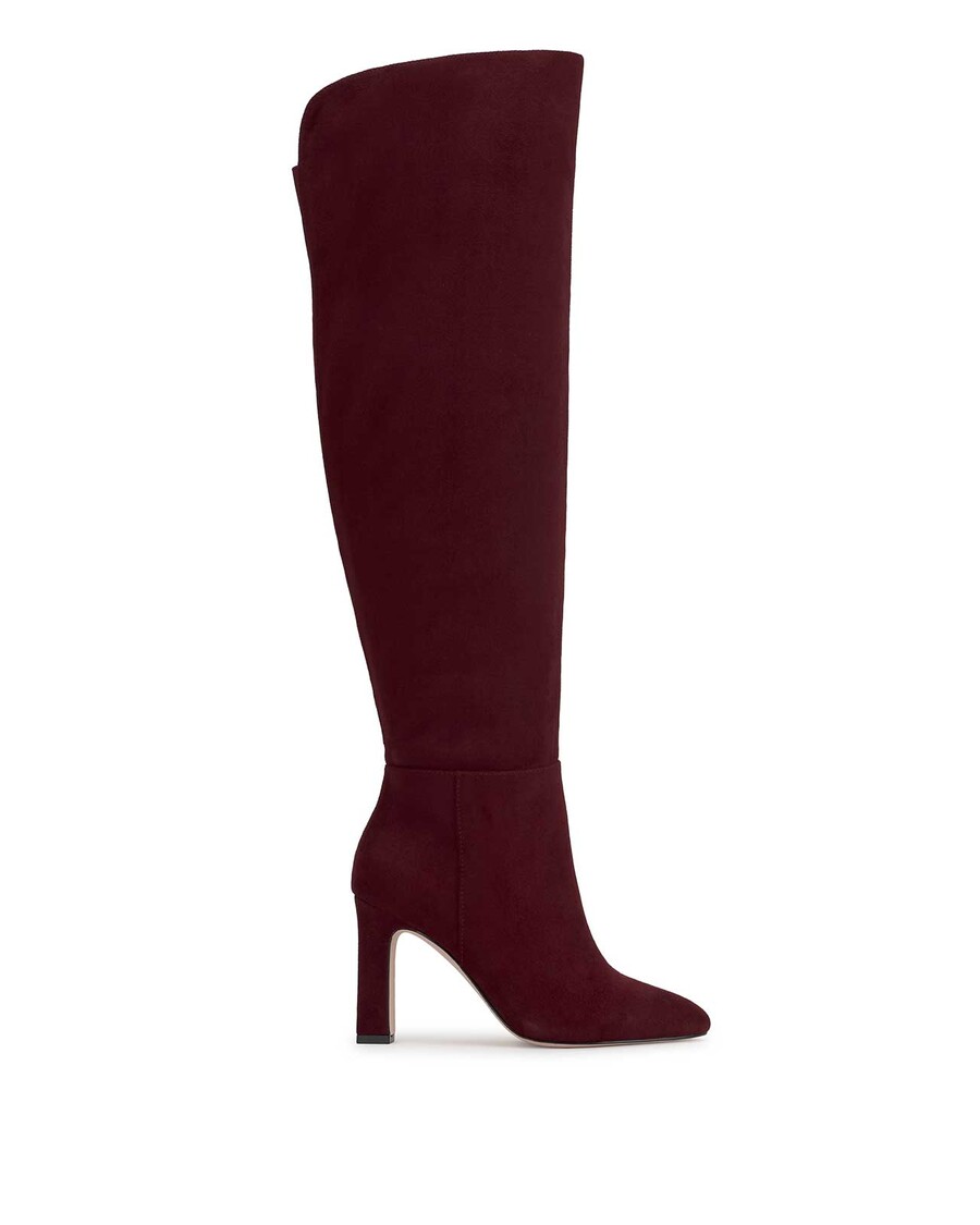 Jessica Simpson Mistia Over The Knee Boot in Dark Cherry