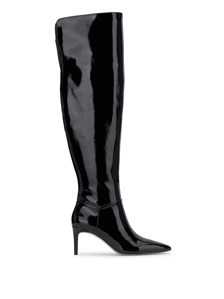 Jessica Simpson Verity Stiletto Boot in Black Patent