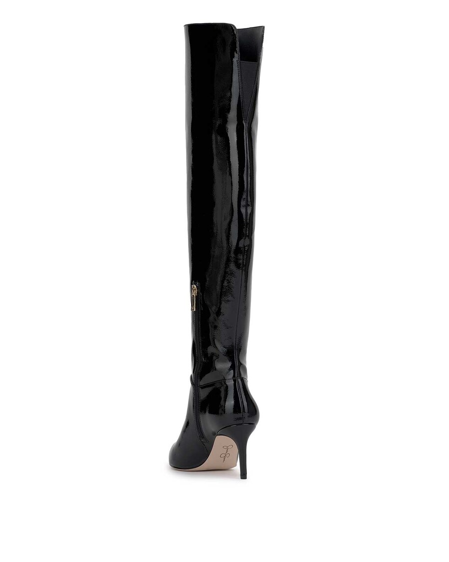 Jessica Simpson Verity Stiletto Boot in Black Patent
