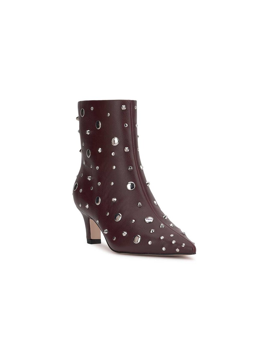 Jessica Simpson Viviana Kitten Heel Bootie in Dark Cherry
