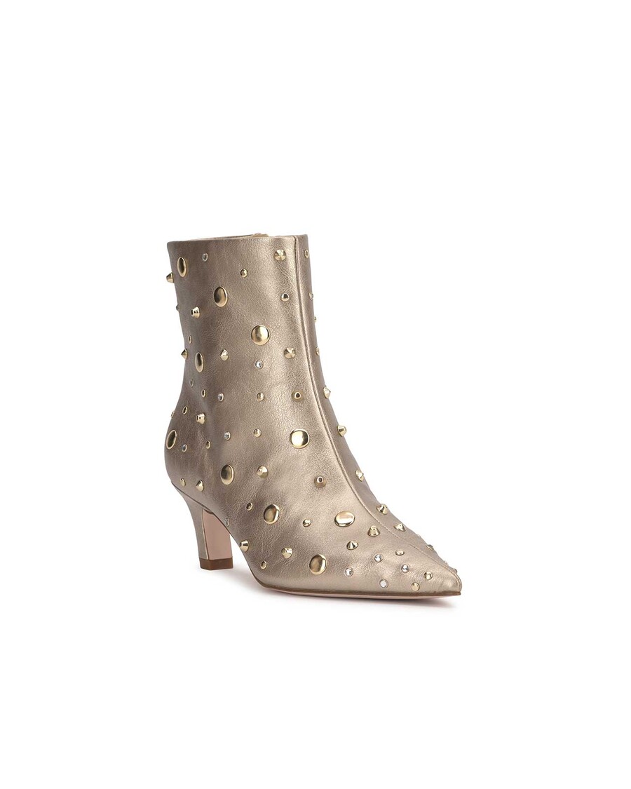 Jessica Simpson Viviana Kitten Heel Bootie in Gold