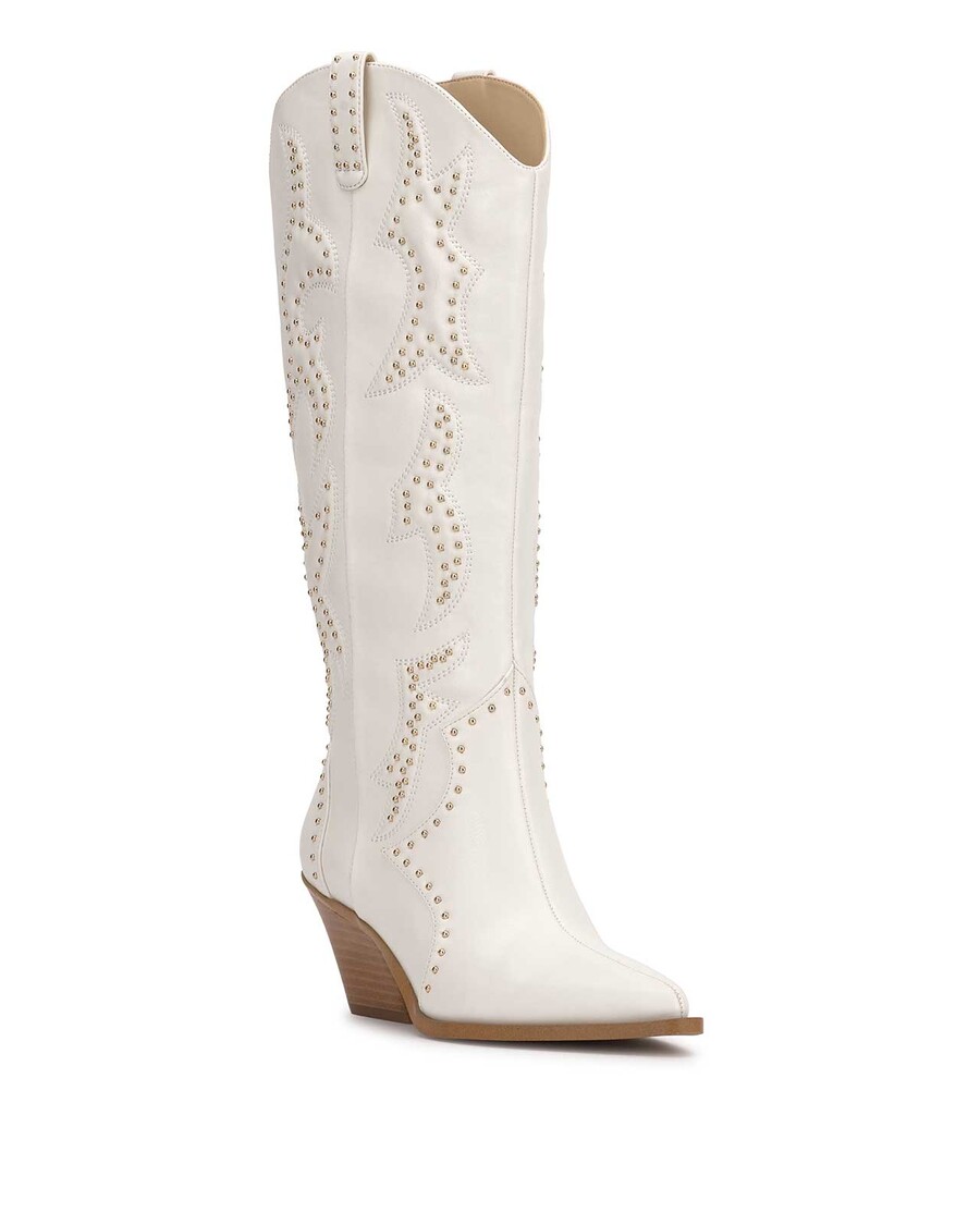 Cizme Western Jessica Simpson Zaikes în Alb Strălucitor