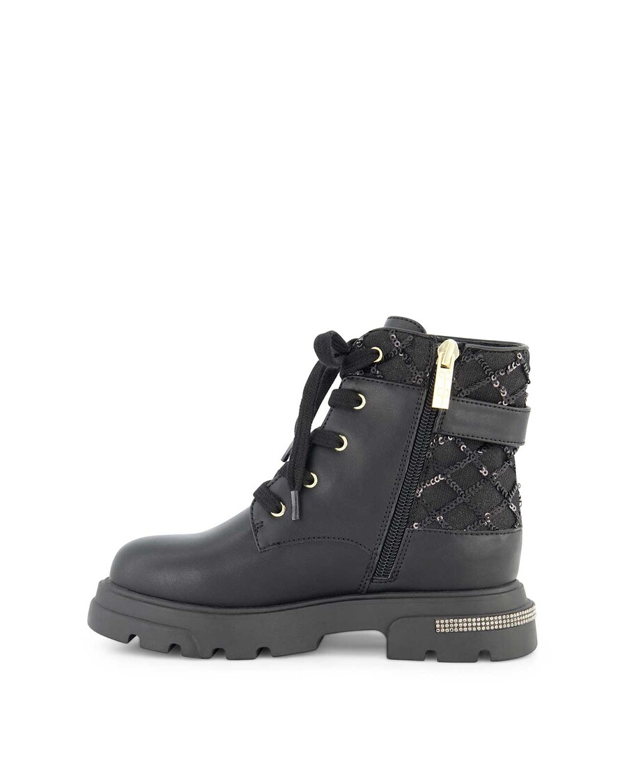 Jessica Simpson Väikeste Tüdrukute Mustad Rosa Pandlaga Saapad