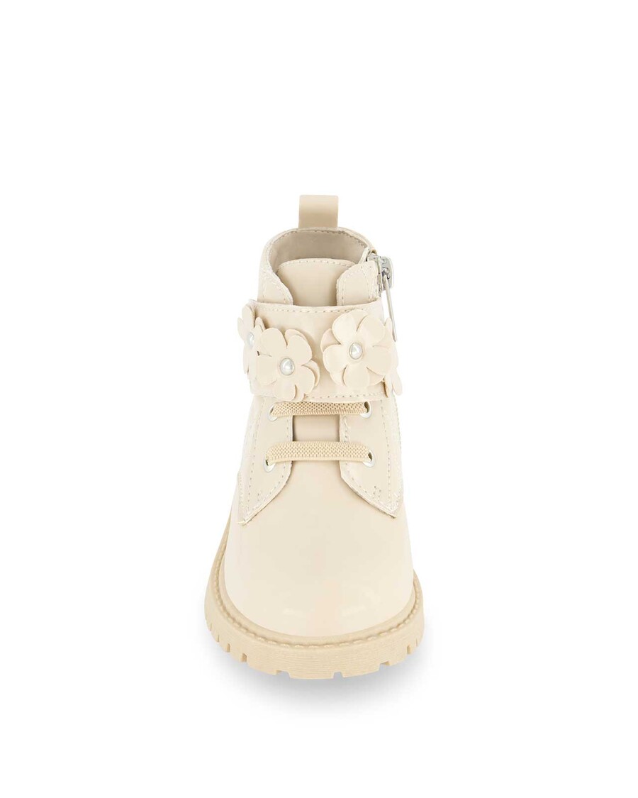 Jessica Simpson Toddler Daria Flower Moto Boot in Sand