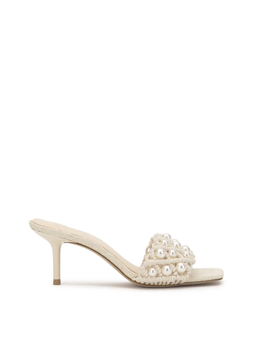 Jessica Simpson Cameleah Heeled Sandal in Cream
