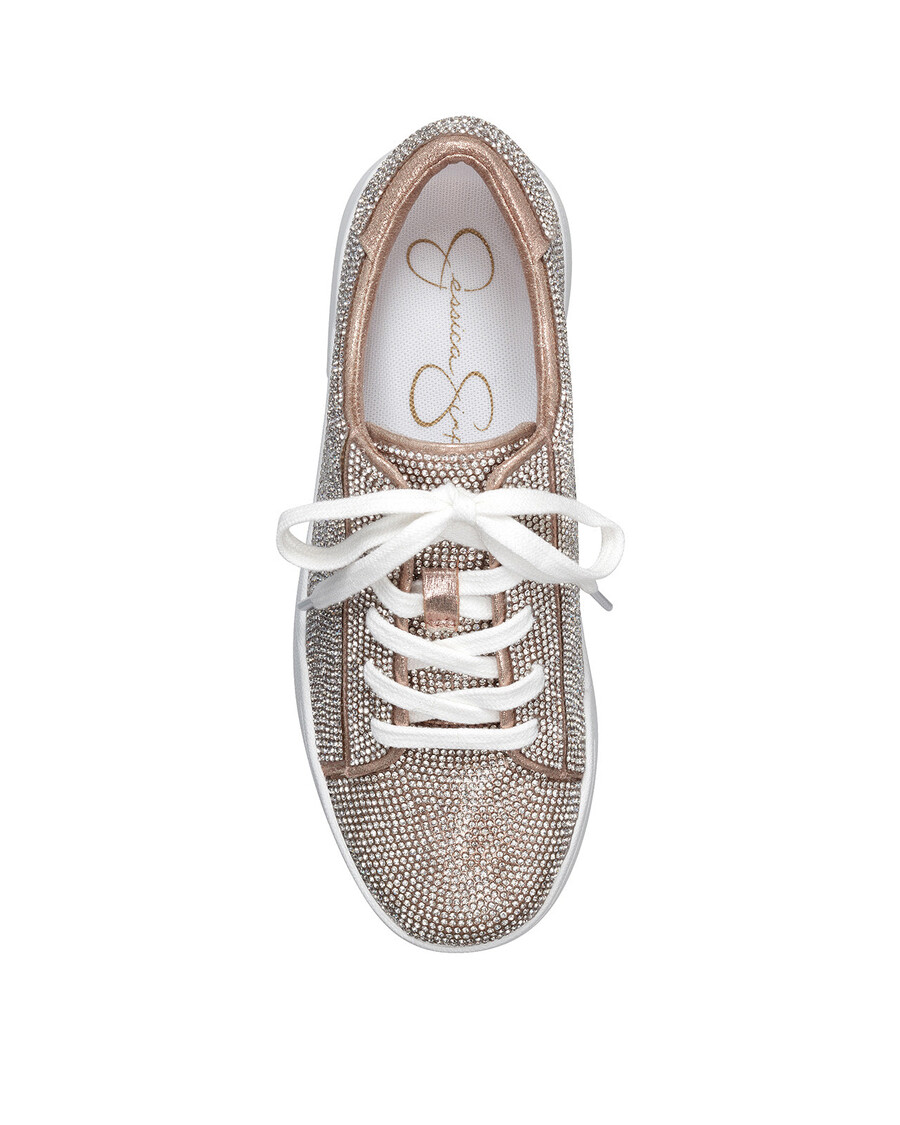 Jessica Simpson Silesta Casual Sneaker in Champagne Sparkle