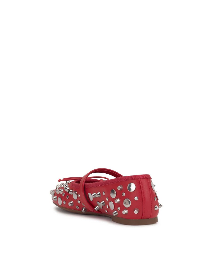 Jessica Simpson Azalina Mary Jane Flat in Red Studded