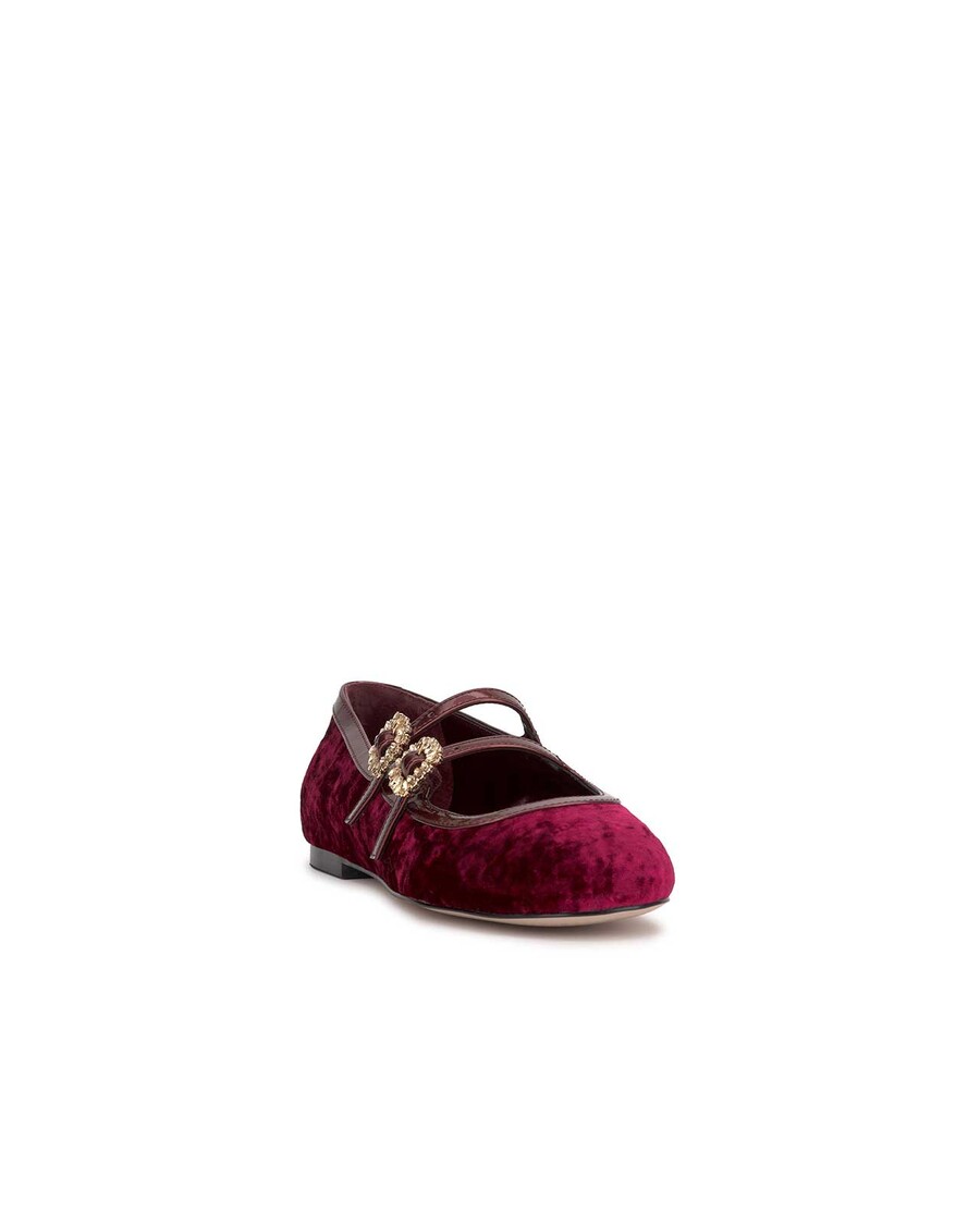 Jessica Simpson Allista Buckle Ballet Flat in Oxblood