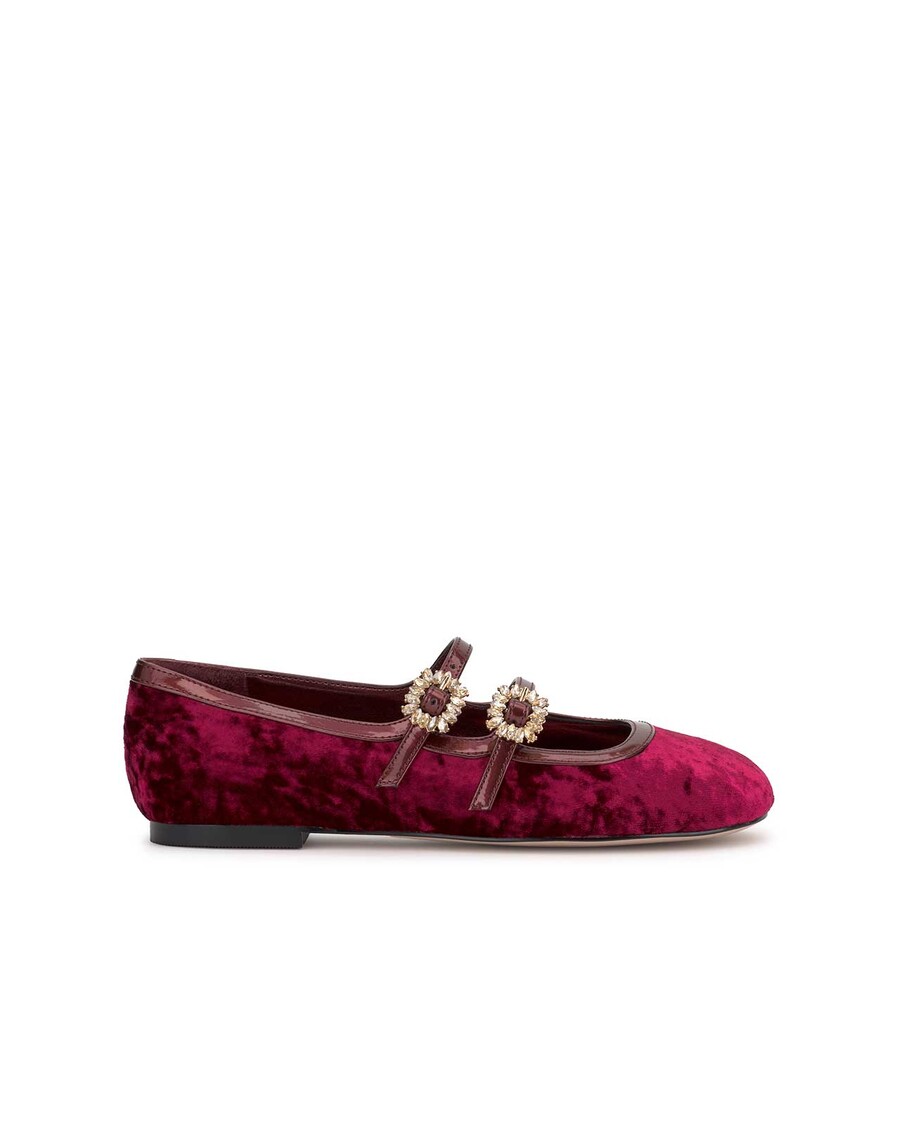 Jessica Simpson Allista Buckle Ballet Flat in Oxblood