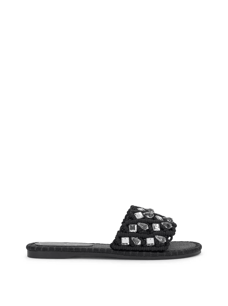 Jessica Simpson Brennara Flat Sandal in Black