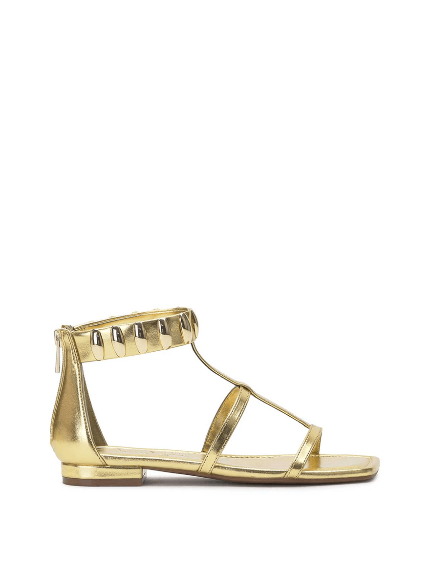 Jessica Simpson Elusta Flat Sandal in Gold