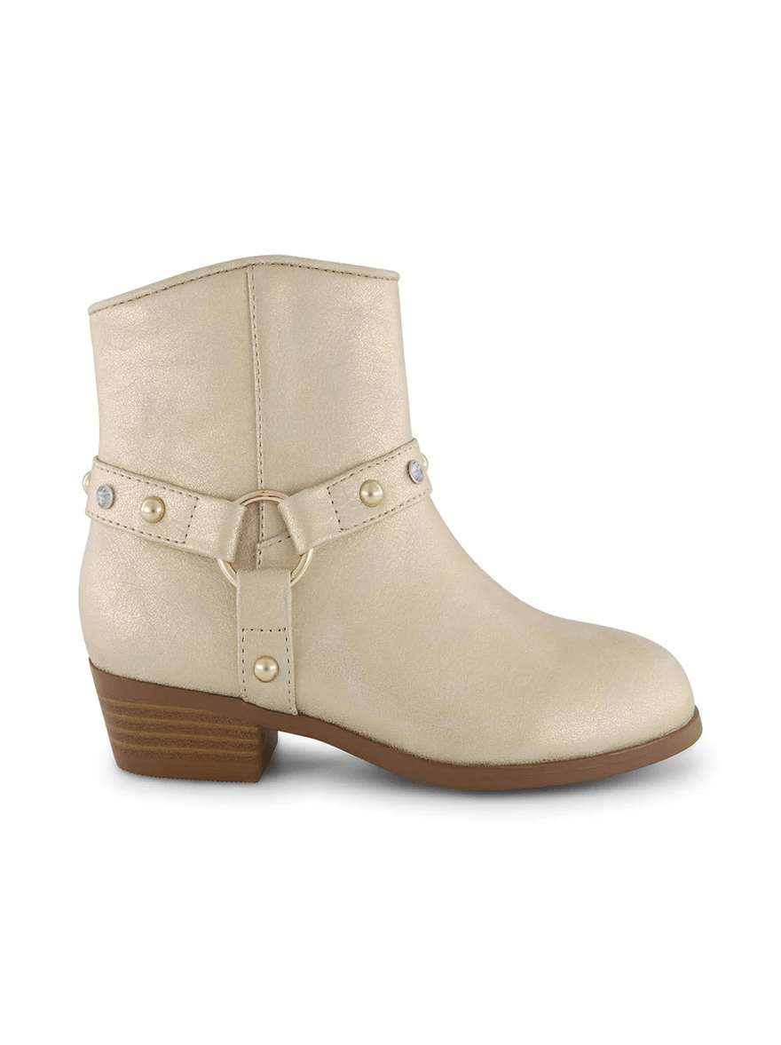 Jessica Simpson Girls' Layla Western Bootie in Gold