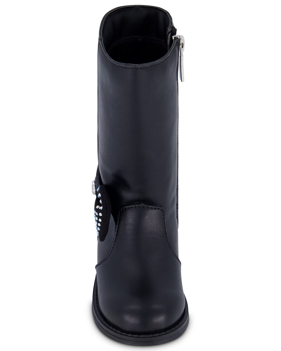 Jessica Simpson פעוט Evie Bow מגף גבוה בשחור