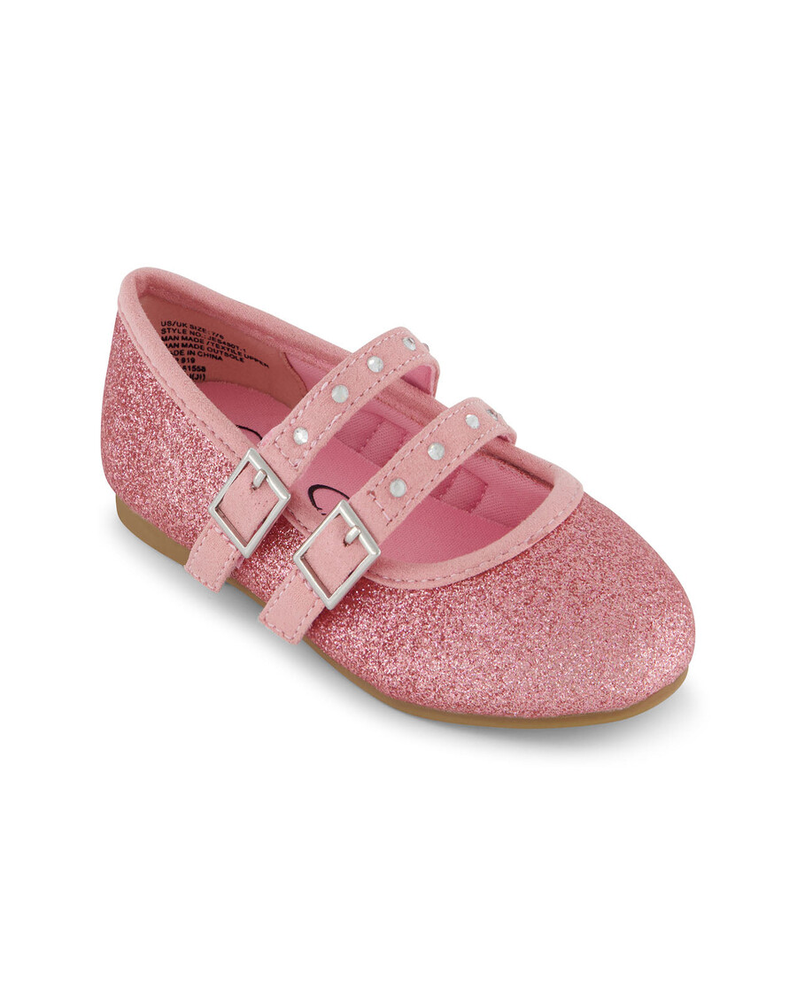 Jessica Simpson Toddler Amy Double Strap Ballet Flat in Pink