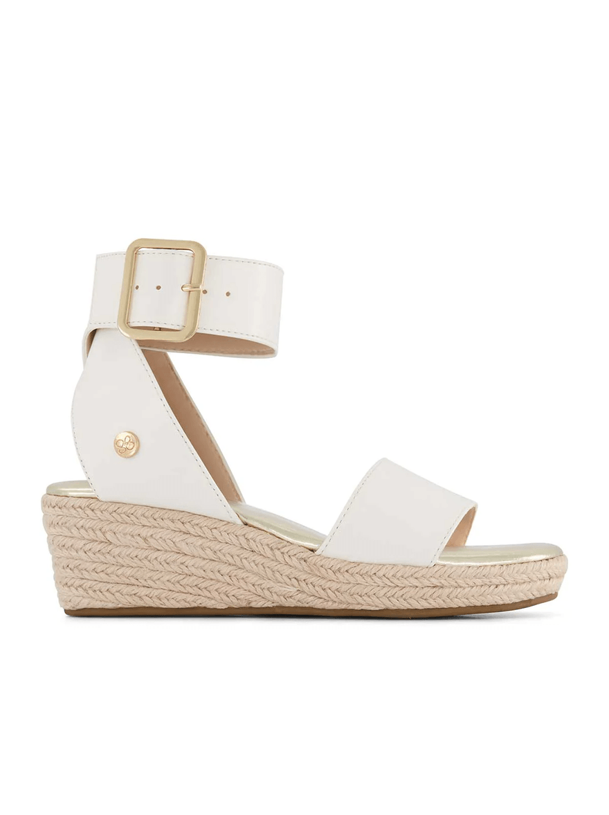 Jessica Simpson Girls' Asha Cuff Wedge Sandals in White