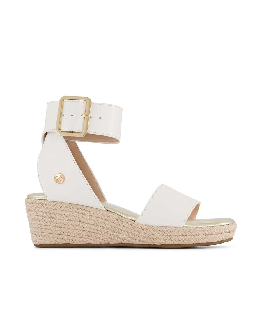 Jessica Simpson Girls' Asha Cuff Wedge Sandals in White