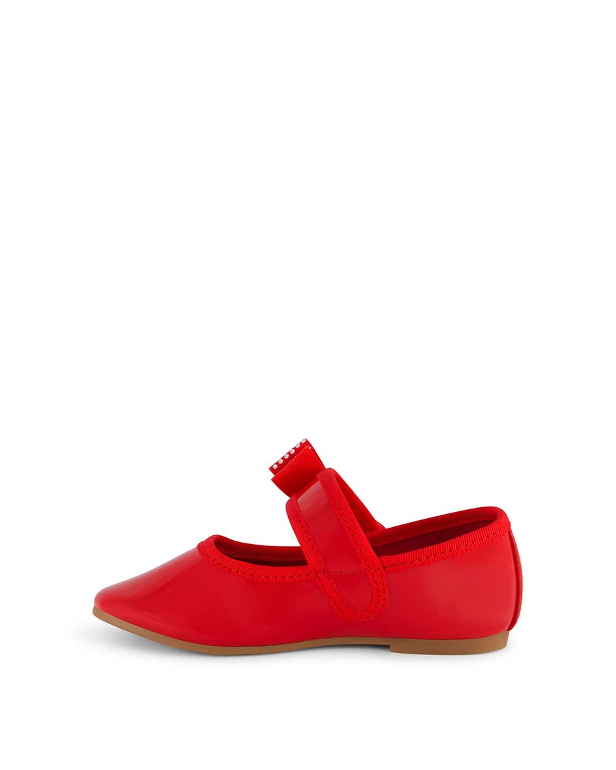 Jessica Simpson Toddler Amy Crystal Bow Ballet Flat in Red