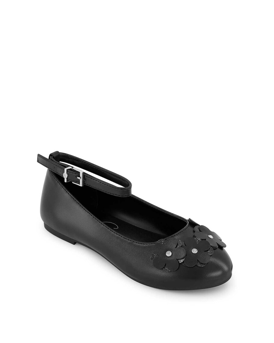 Jessica Simpson Küçük Kızların Amy Petal Bale Düz Siyah