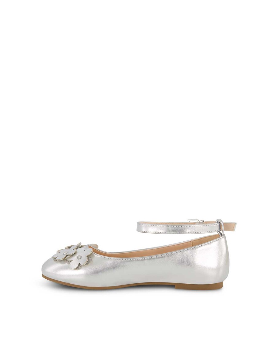 Jessica Simpson Küçük Kızların Amy Petal Bale Düz Gümüş Rengi