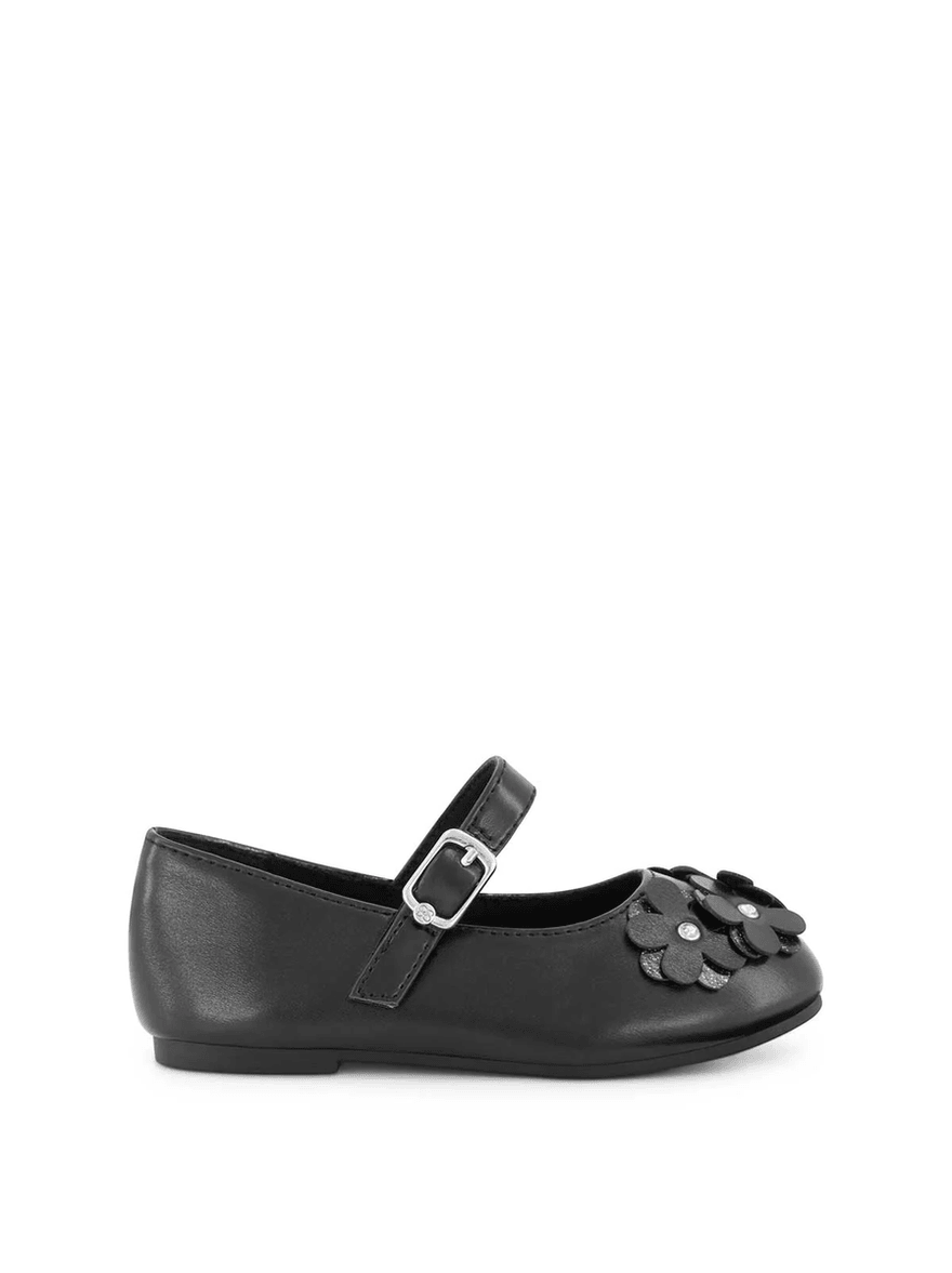 Jessica Simpson Toddler Amy Petal Ballet Flat in Black