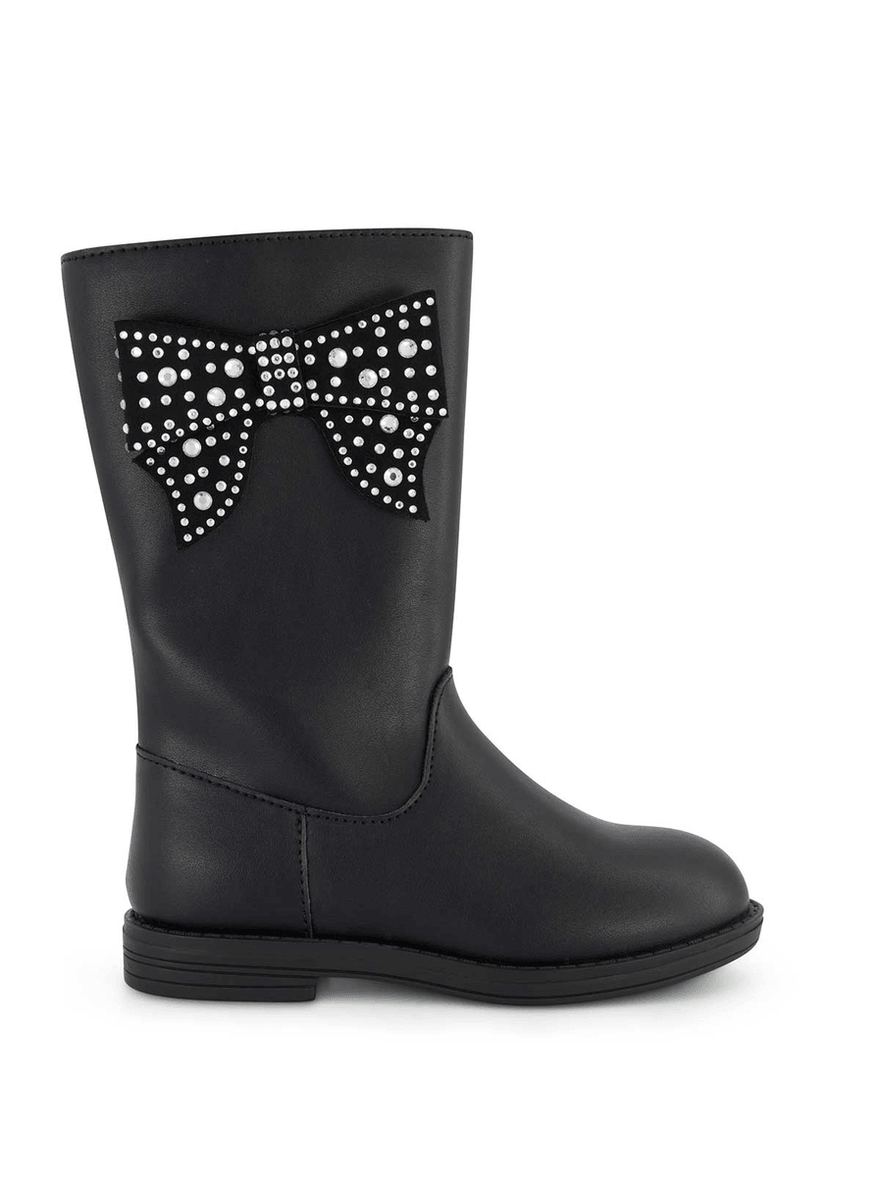 Jessica Simpson Toddler Evie Ribbon Boot in Black