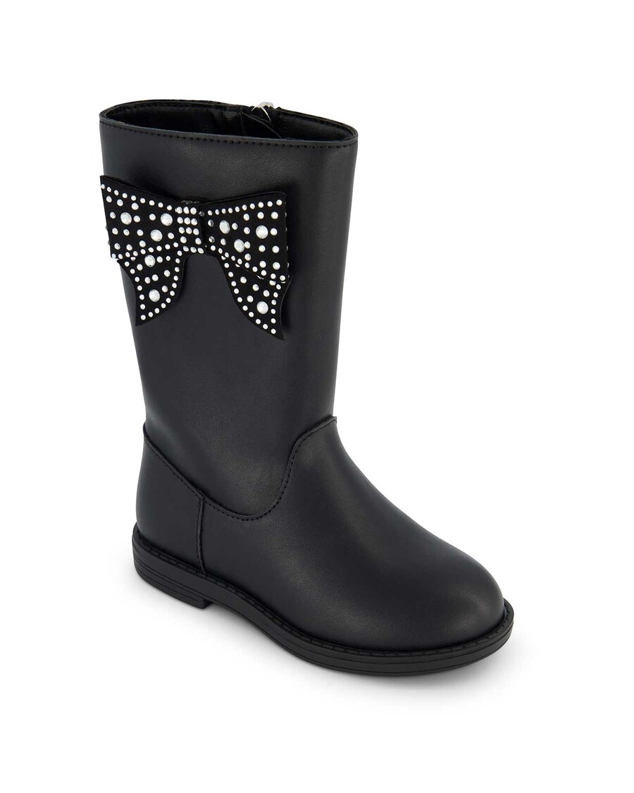 Jessica Simpson Toddler Evie Ribbon Boot in Black