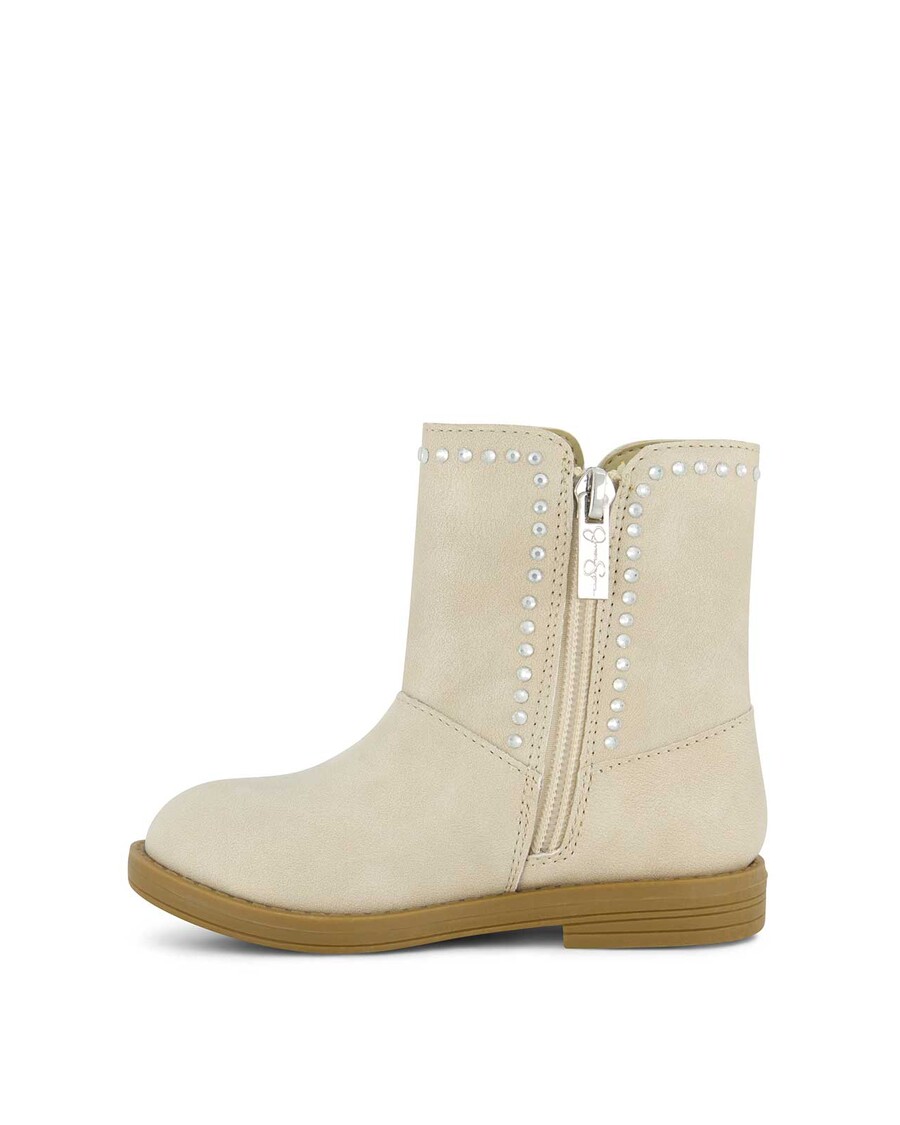 Jessica Simpson Toddler Evie Flower Boot in Cream