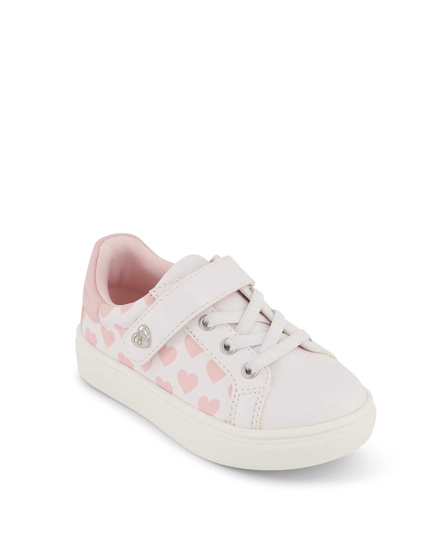 Jessica Simpson Toddler Gina Love Low Sneaker in White