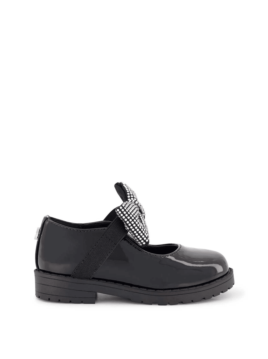 Jessica Simpson Toddler Aubrey Bow Flat in Black